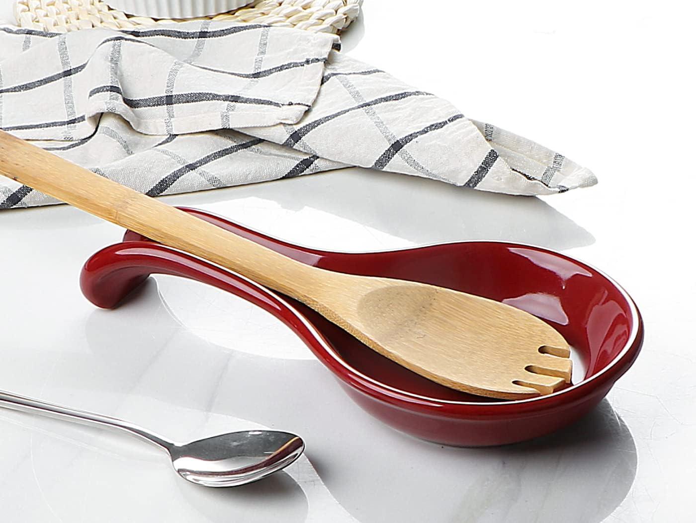 Red Barrel Studio® Newmont Ceramic / Porcelain Oval Spoon Rest