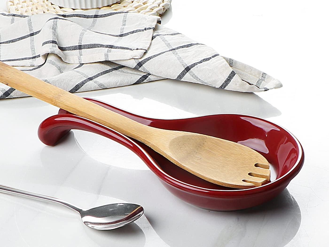 Red Barrel Studio® Newmont Ceramic / Porcelain Oval Spoon Rest