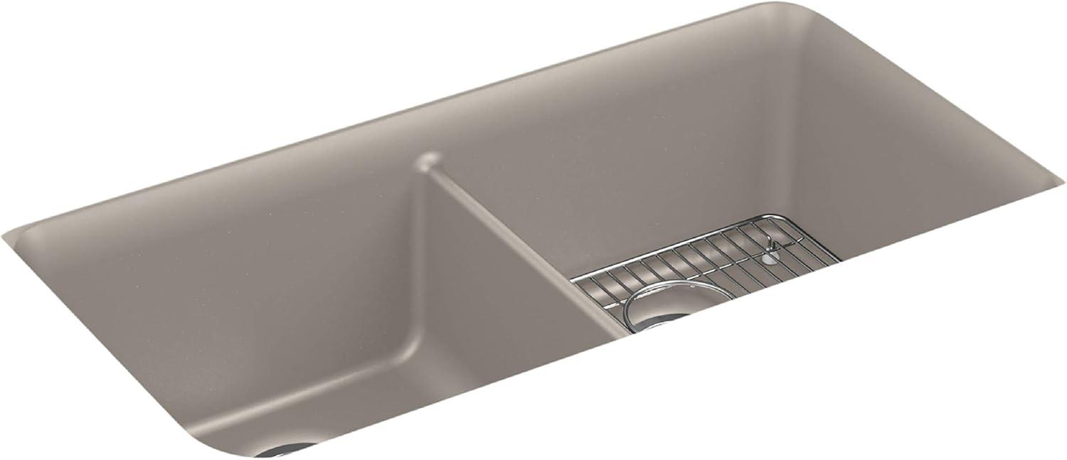 Cairn® 34" L x 18" W Under-Mount Double-Equal Kitchen Sink