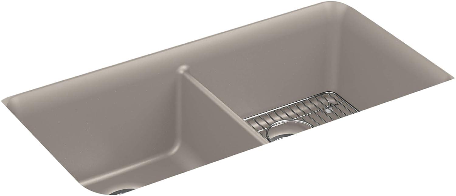 Cairn® 34" L x 18" W Under-Mount Double-Equal Kitchen Sink
