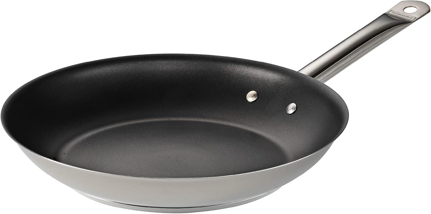 12-Inch Stainless Steel Nonstick Tri-Ply Fry Pan