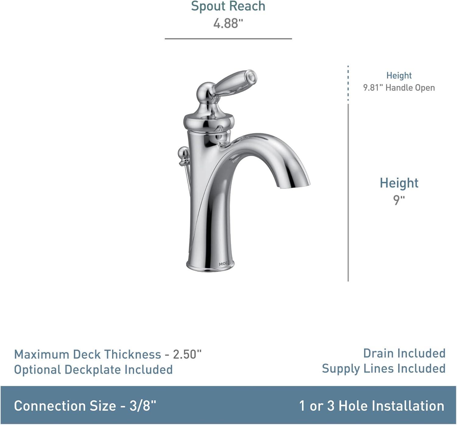 Brantford Single Hole Bathroom Faucet with Drain Assembly