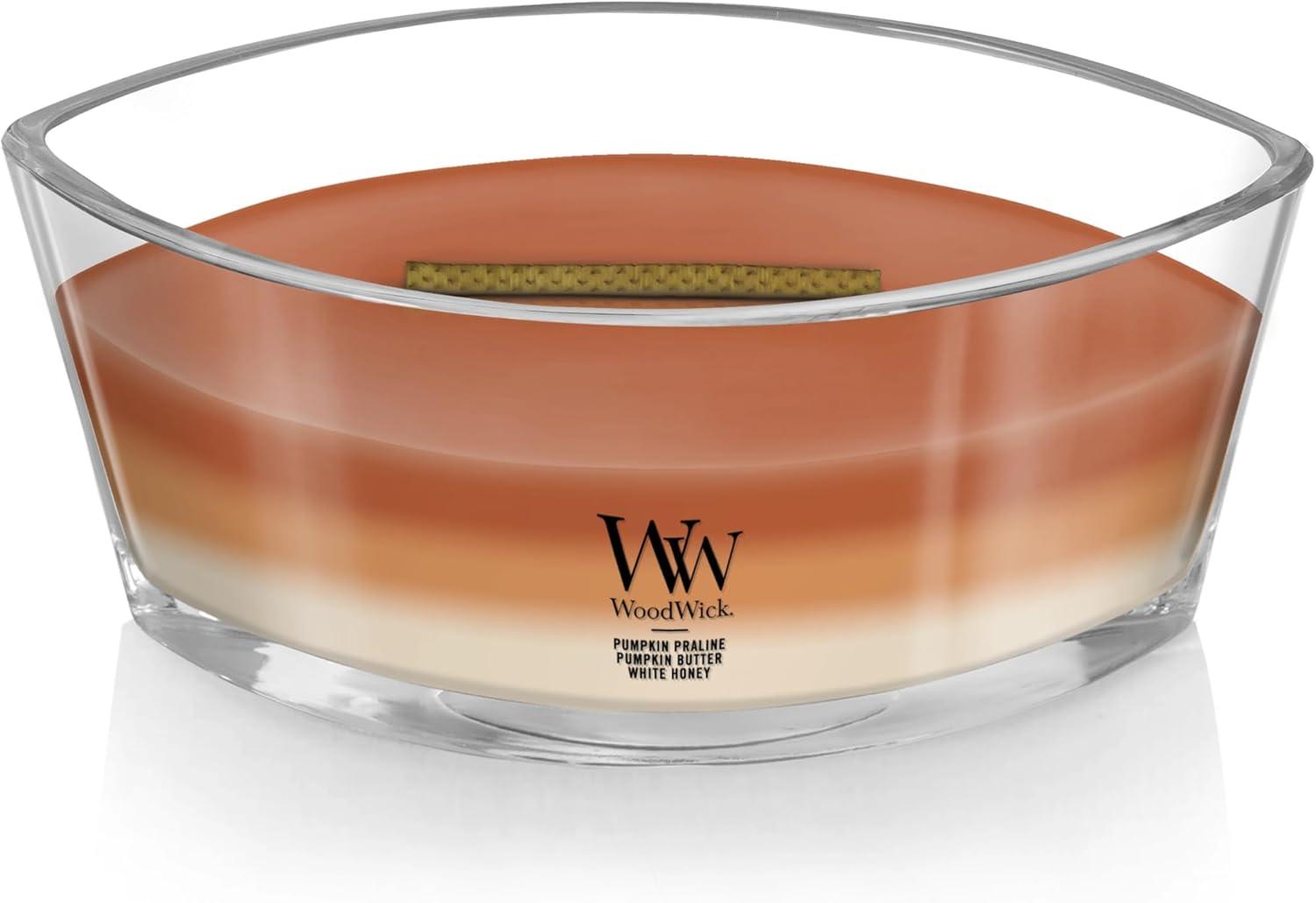 Woodwick Ellipse Candle, Pumpkin Gourmand Trilogy, 16 oz