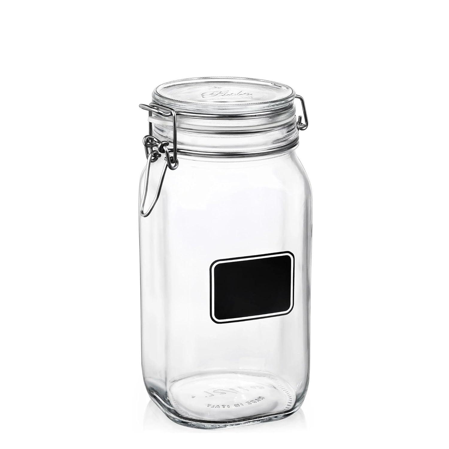 Bormioli Rocco 1.5L Swing Top Fido Chalkboard Jar