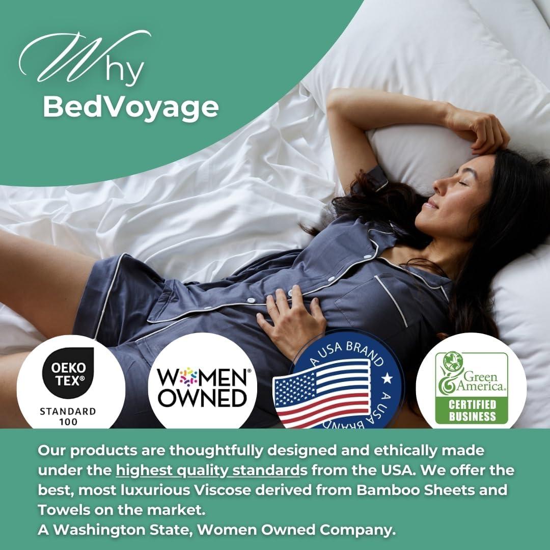 BedVoyage Luxury 100% viscose from Bamboo Bed Sheet Set