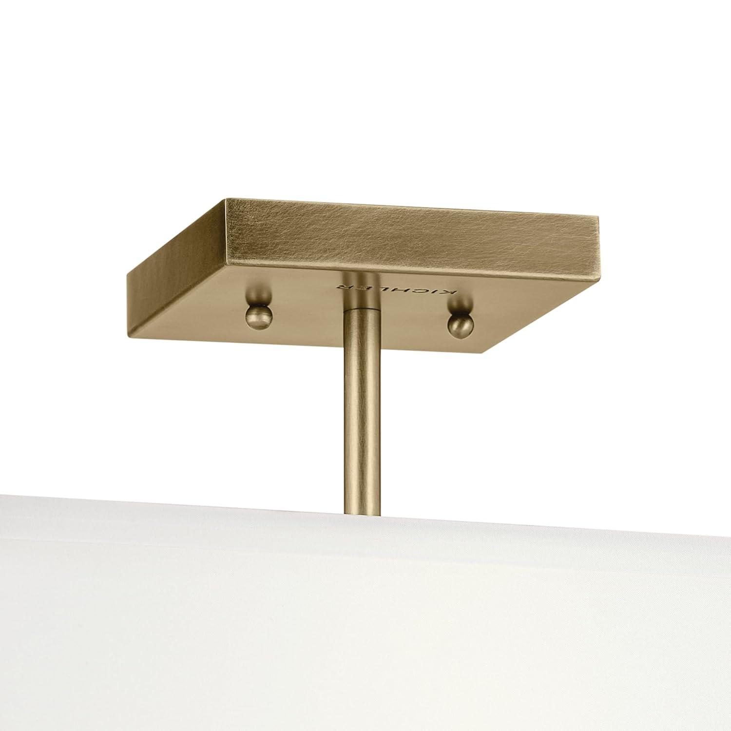 Kichler Lighting Shailene 3 - Light Semi-Flush Mount in  Natural Brass