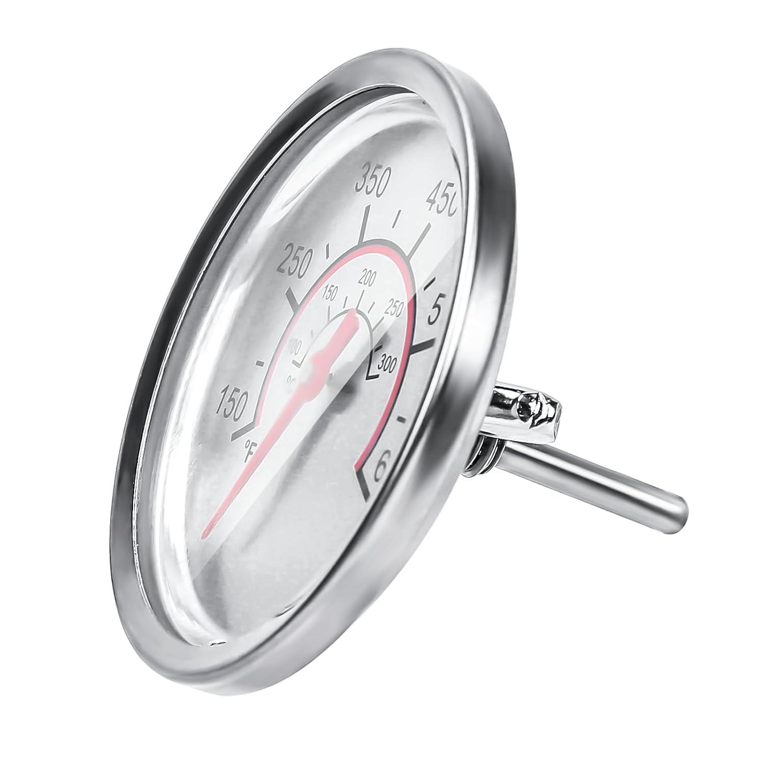 Hisencn 2.36'' Temperature Gauge for Charbroil Grill Replacement Parts, Grill Thermometer Gauge for Weber, Kenmore, Nexgrill, Brinkmann, Jenn Air Grill
