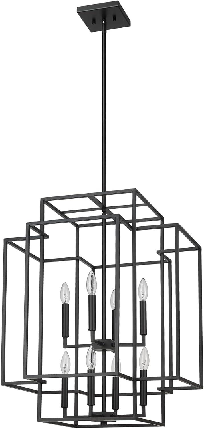 Z-Lite Titania 8 - Light Chandelier in  Matte Black