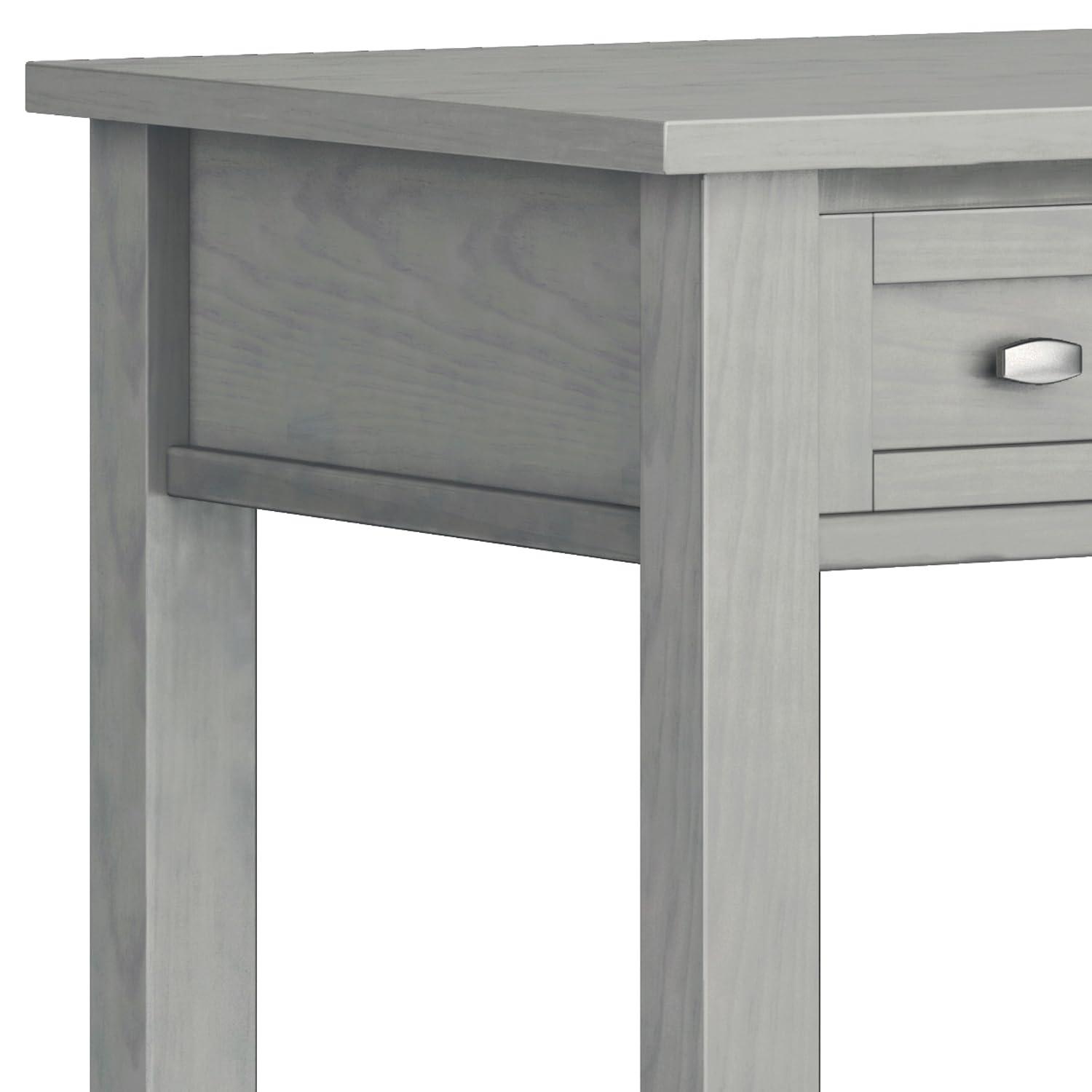 Simpli Home Warm Shaker 48"W Solid Wood Desk, Transitional Style with Keyboard Tray