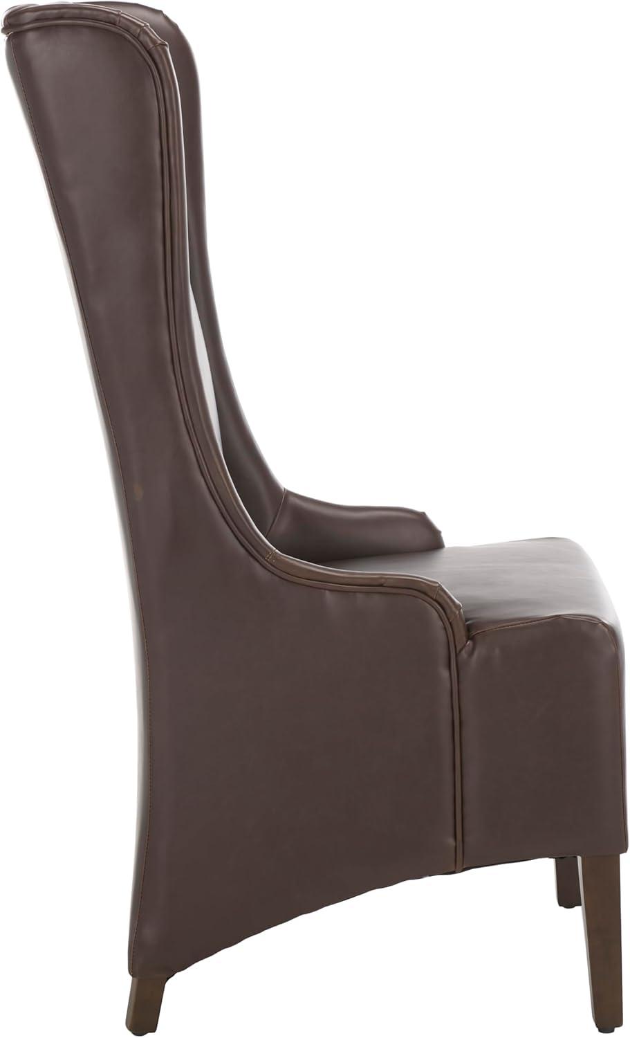Bacall 20" H Dining Chair - MCR4501 - Antique Brown - Safavieh Couture
