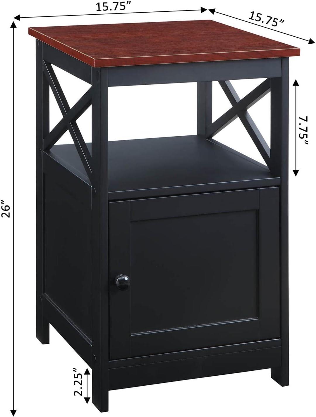 Convenience Concepts Oxford End Table with Cabinet, Multiple Finishes