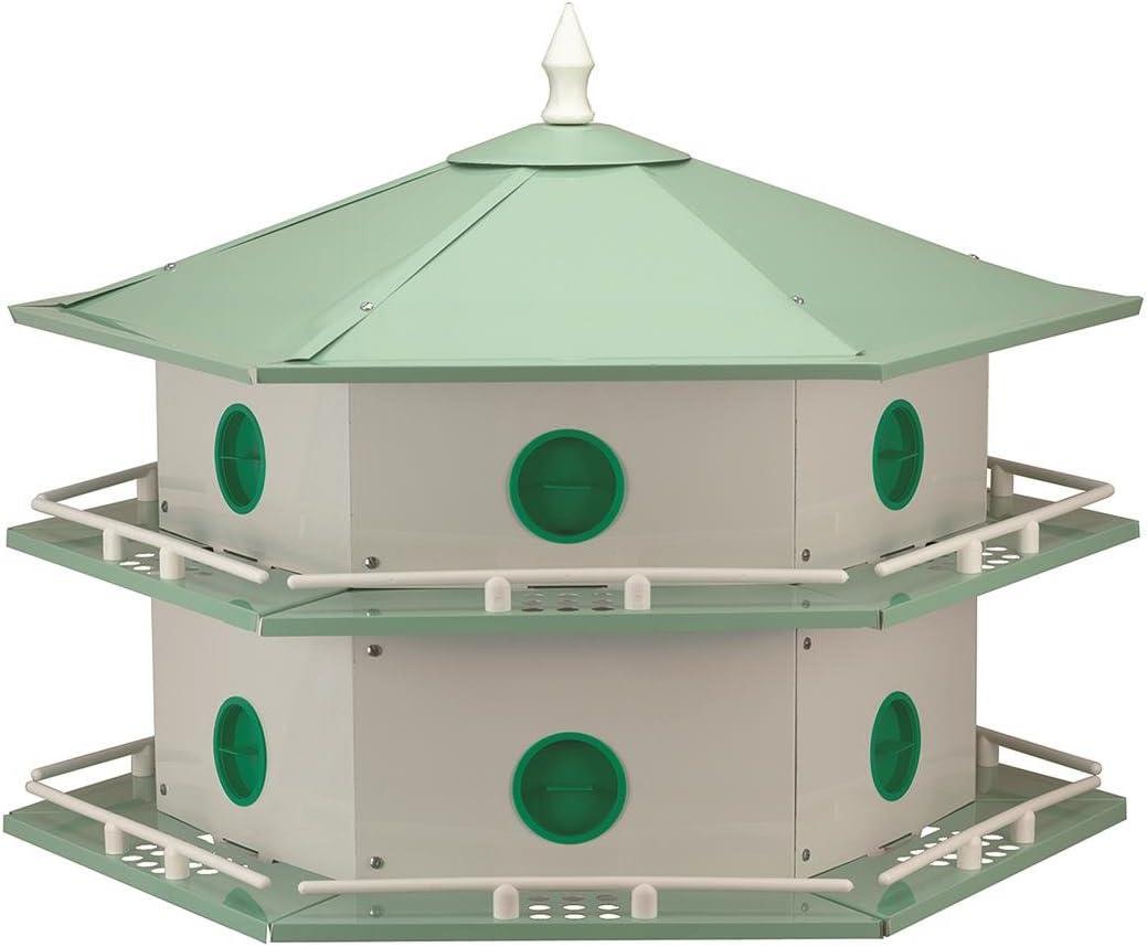 Heath Outdoor Products AH-12D Deluxe Aluminum Purple Martin House - 12 Room