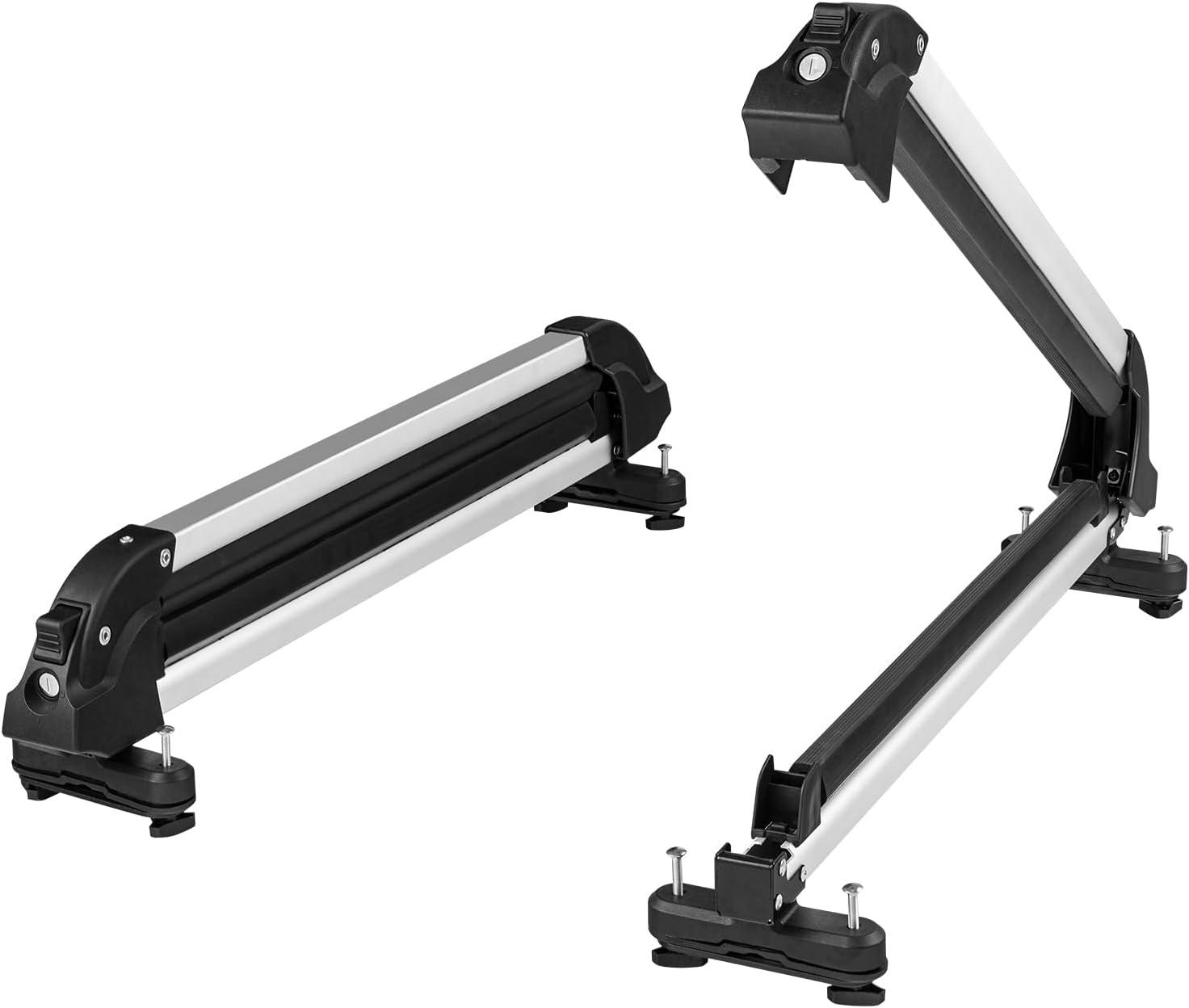 VEVOR Ski Snowboard Roof Rack 31.7" Universal Ski Rack for Car Roof with Lock