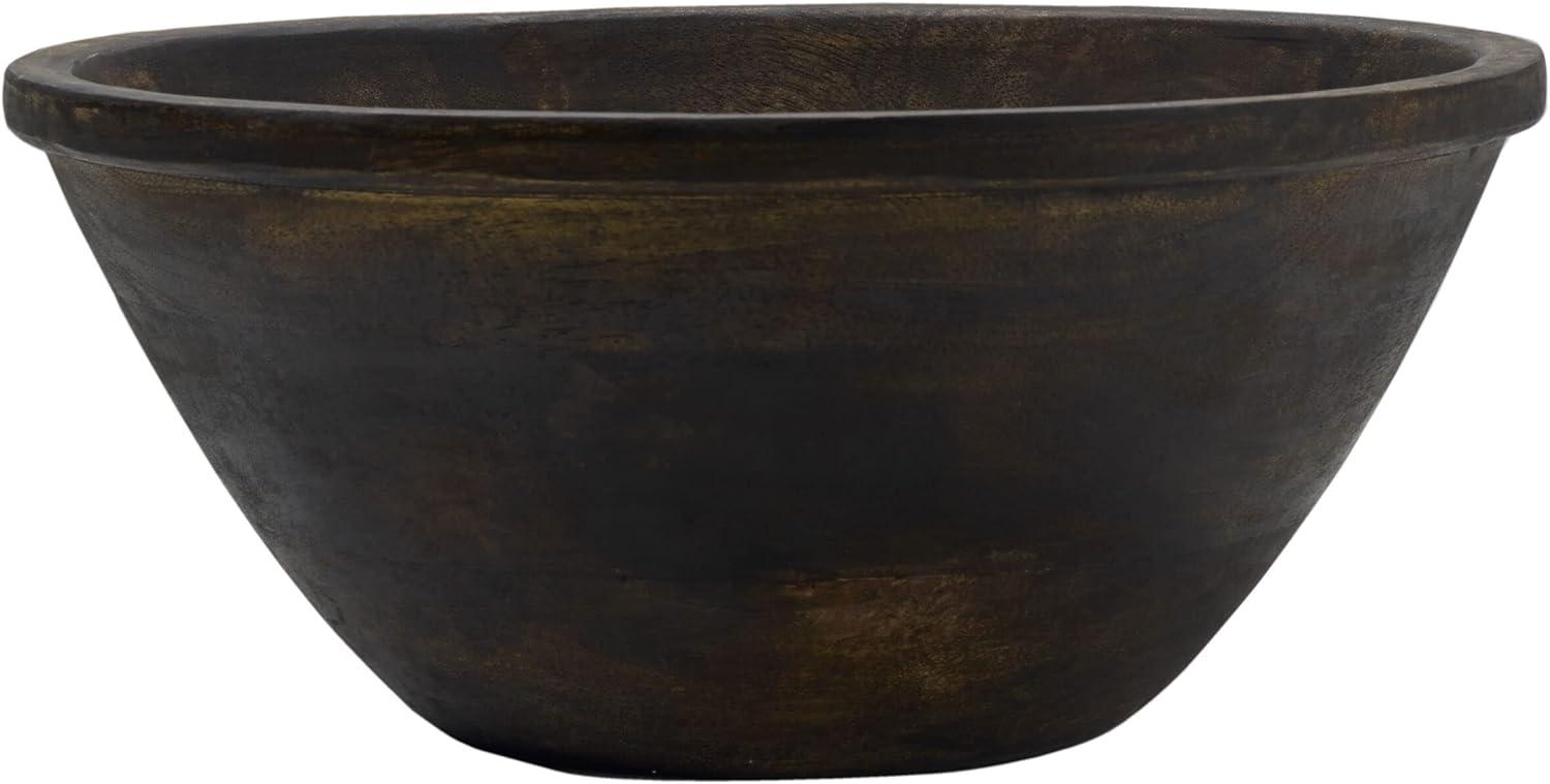 Espresso Mango Wood Deep Serving Bowl, 10.5-inch