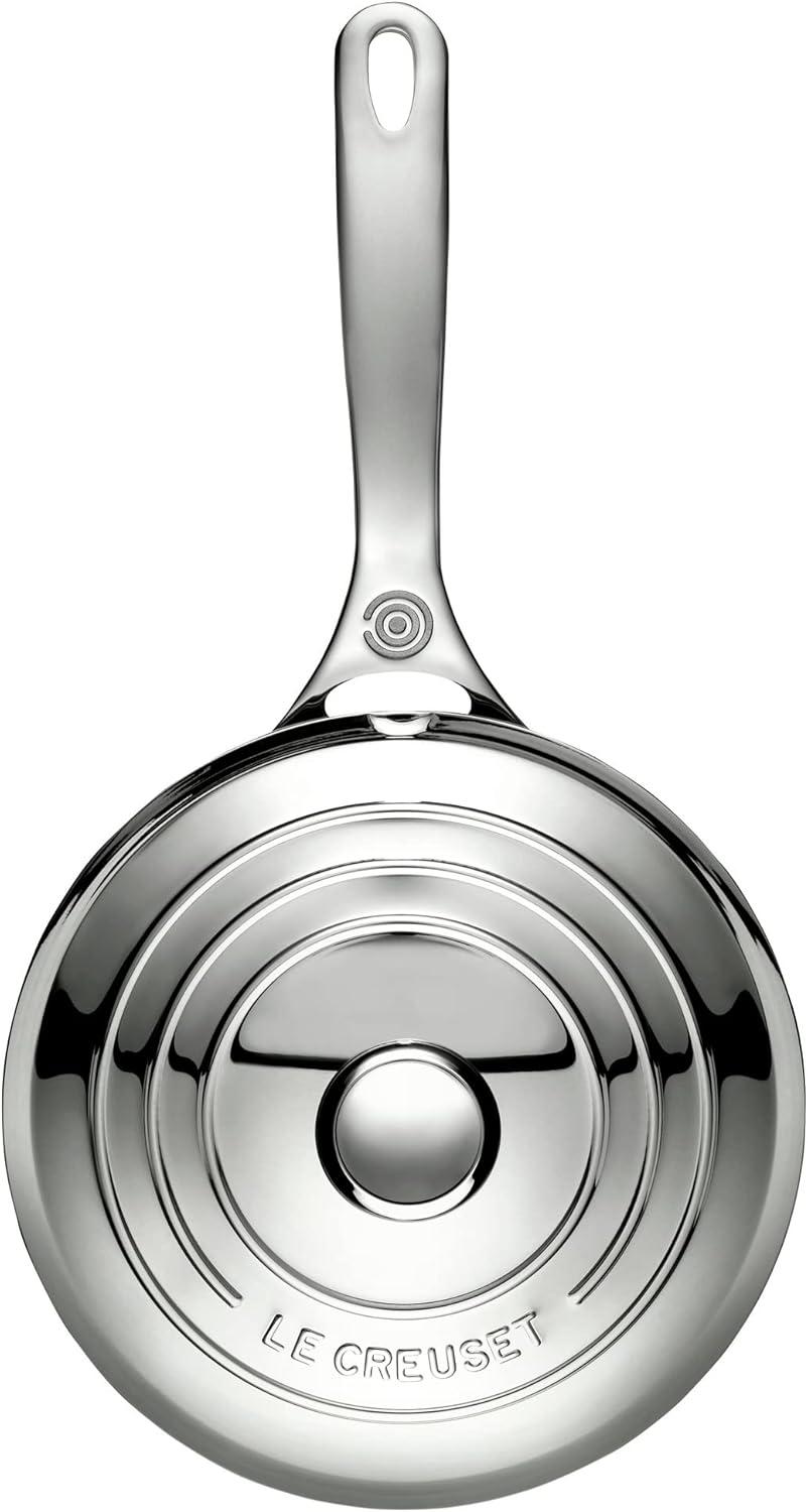 Le Creuset Stainless Steel Saucier Pan with Lid