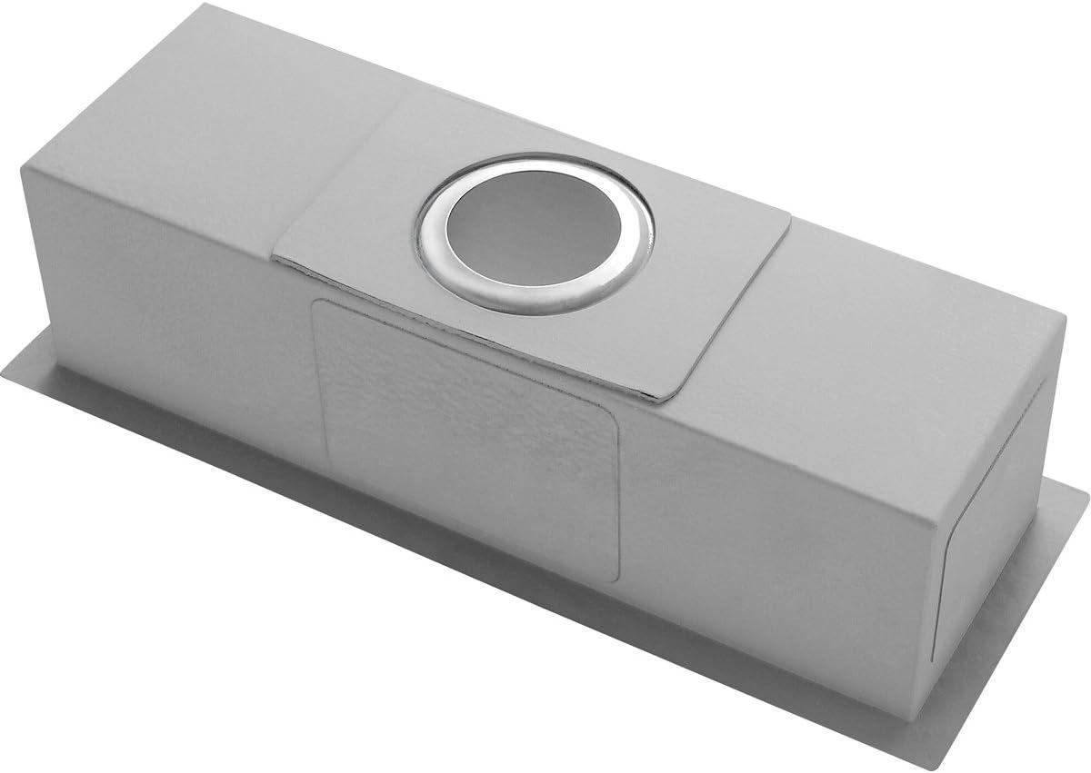 Ruvati Bar Prep Sink Narrow Trough Undermount 16 Gauge Stainless Steel Single Bowl