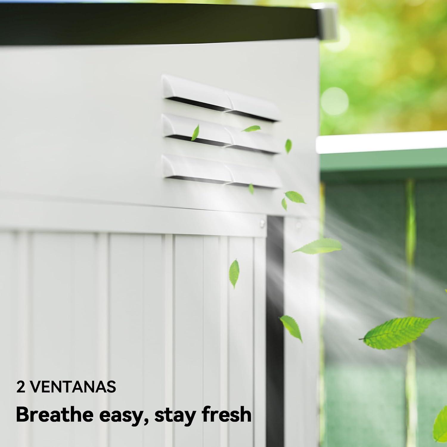 Outsunny Metal Lean-to Storage Shed