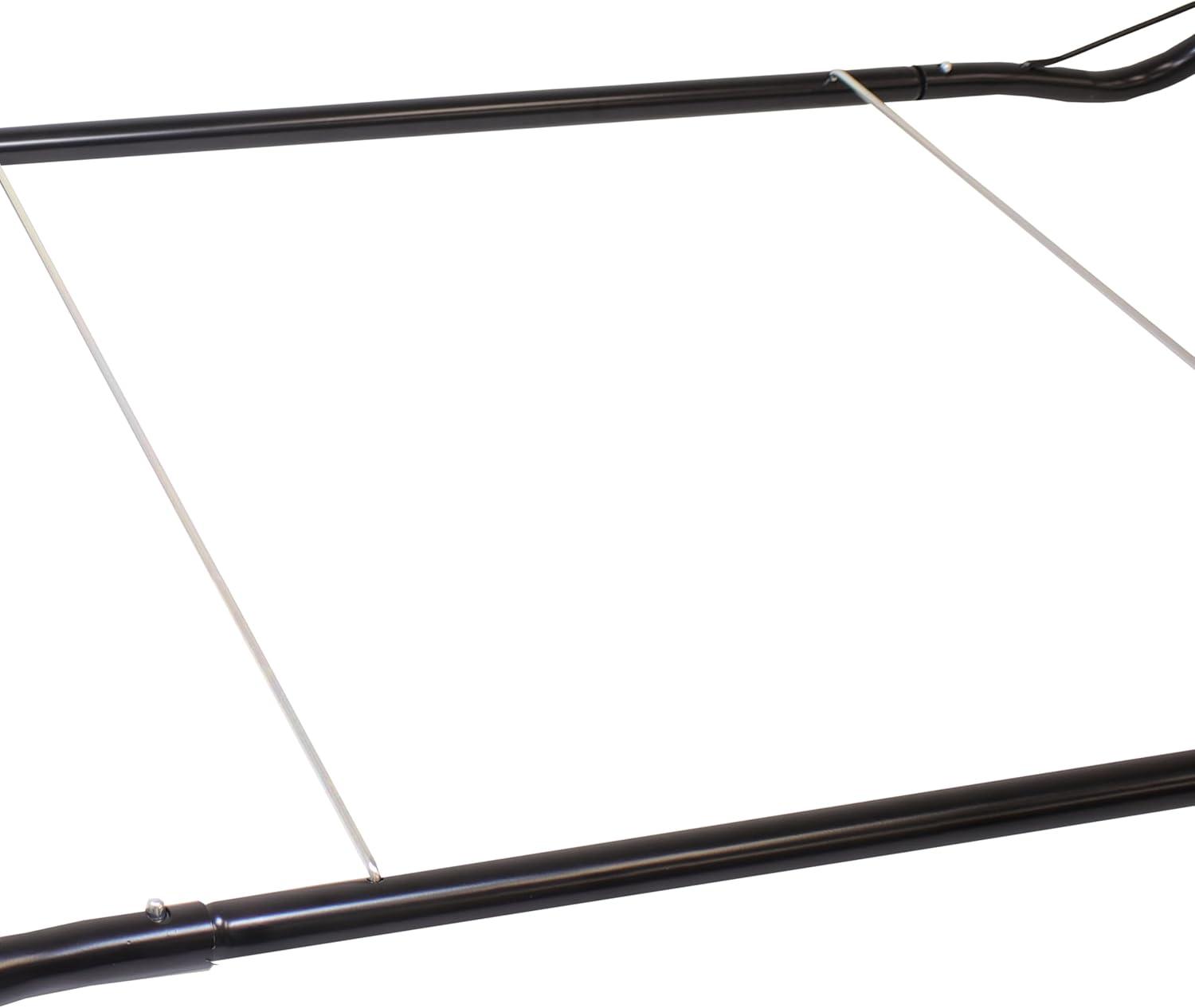 Sunnydaze Portable Heavy-Duty Steel Hammock Stand Only for Camping and Spreader Bar Styles - 330 lb Capacity/10' Stand - Black