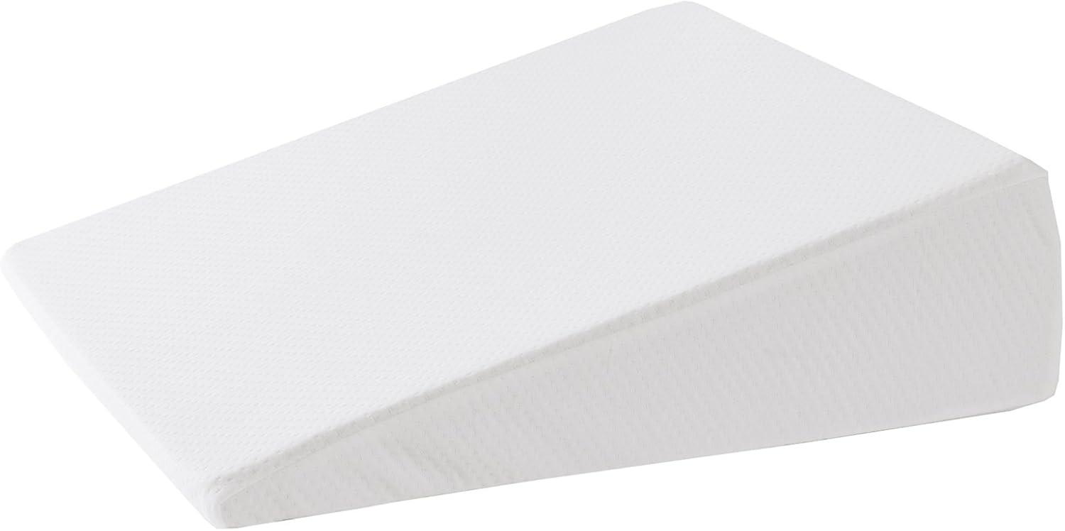 Sleep Philosophy Medium Memory Foam Wedge Pillow: GERD Relief, Apnea Support, Machine Washable Cover