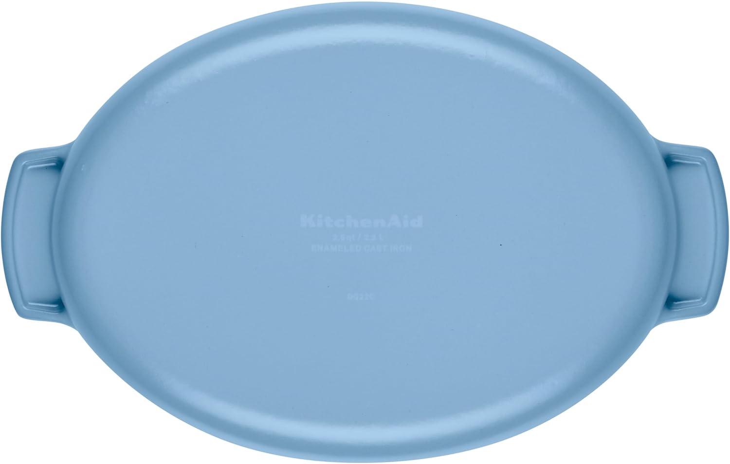 KitchenAid® KitchenAid Cast Iron Oval Au Gratin Roasting Pan Suitable - 2.5 Quart