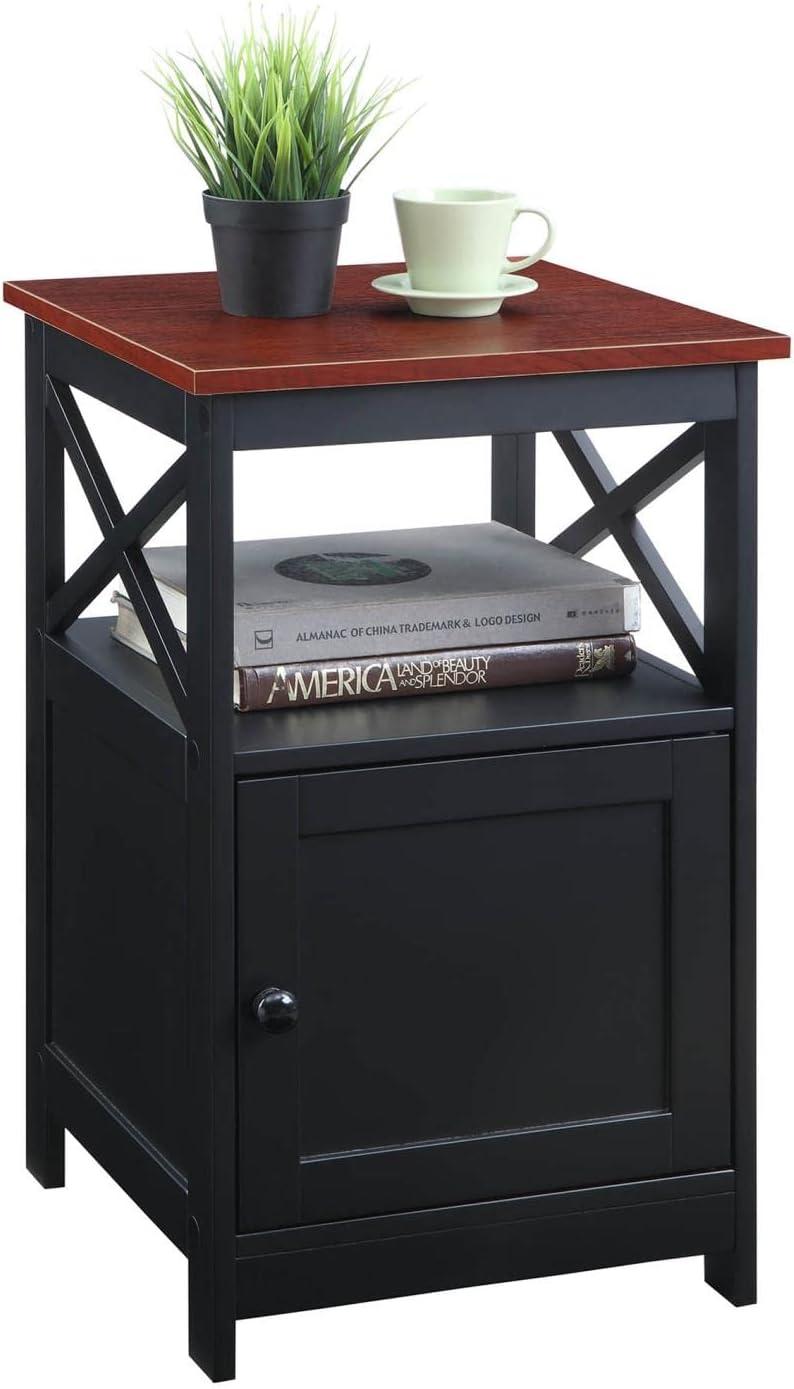 Convenience Concepts Oxford End Table with Cabinet, Multiple Finishes