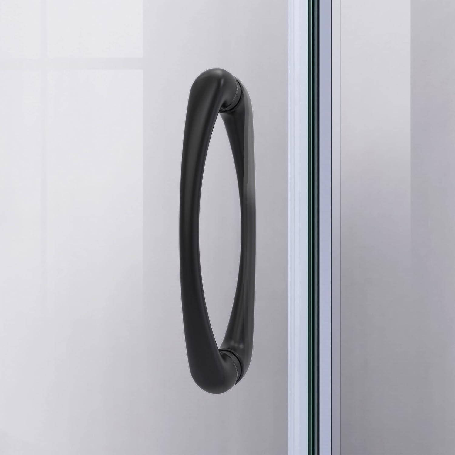 Prime 38" W x 38" D x 74.75" H Semi-Frameless Round Shower Enclosure with Base Included