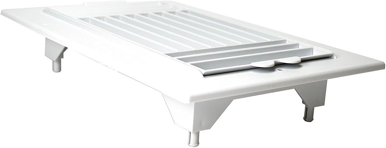 Deflect-O Jordan 4 in. H X 8 in. W 1-Way White Plastic Ceiling Register