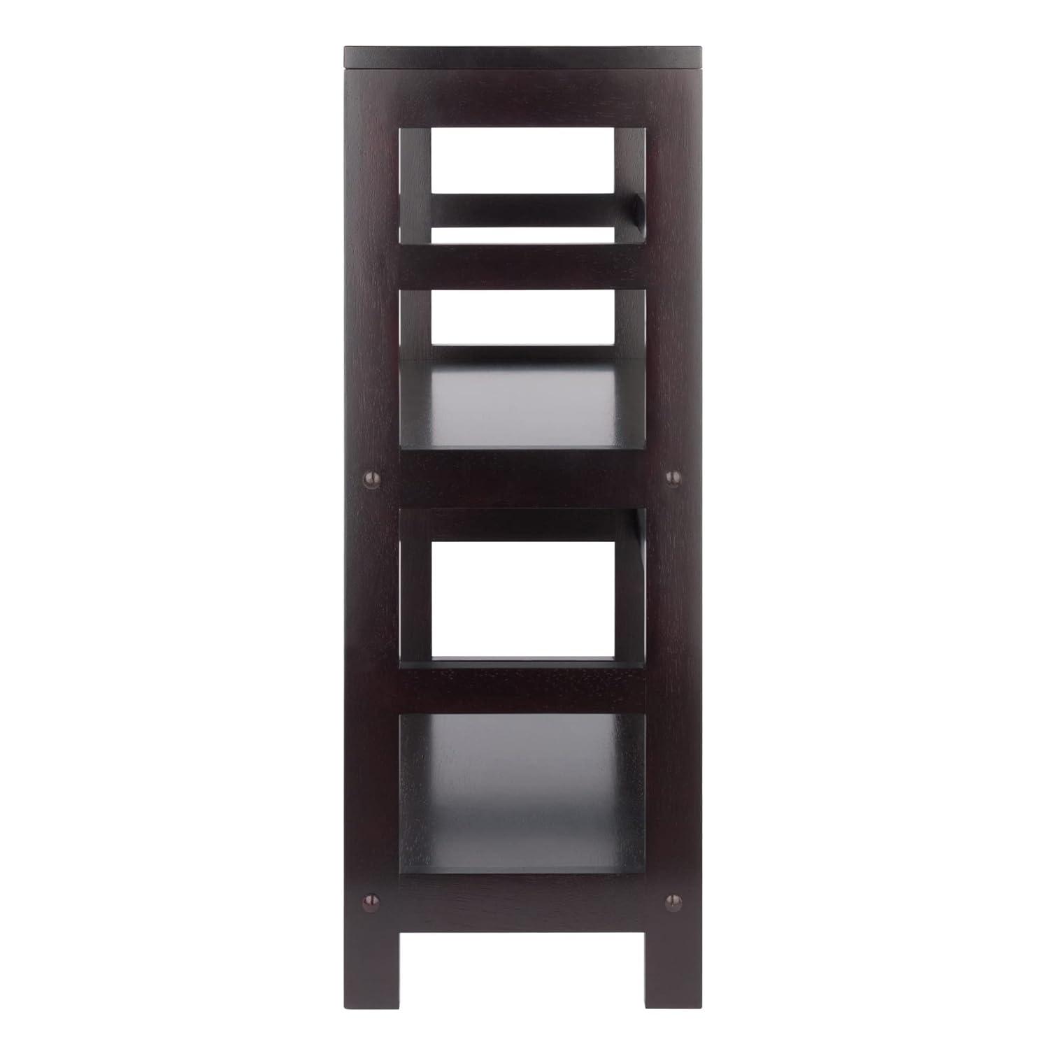 Decorative Storage Cabinets Espresso Brown - Winsome: Foldable Fabric Baskets, Solid Wood Composite