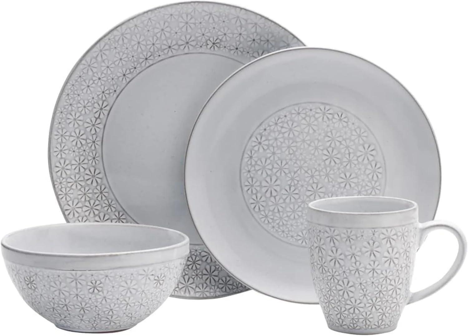 Pfaltzgraff Pfaltzgraff Blossom 16-Piece Stoneware Dinnerware Set, Service for 4