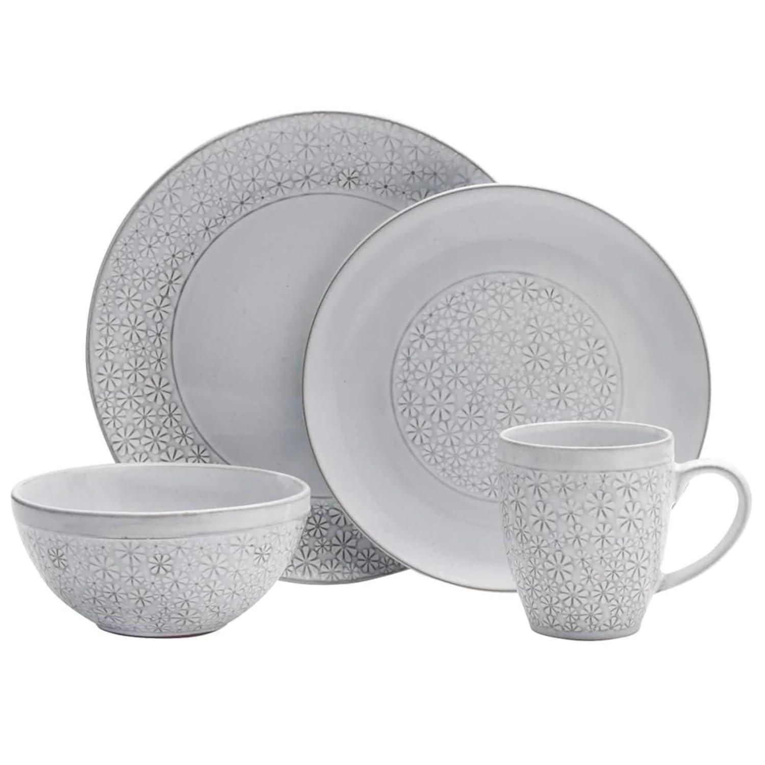 Pfaltzgraff Pfaltzgraff Blossom 16-Piece Stoneware Dinnerware Set, Service for 4