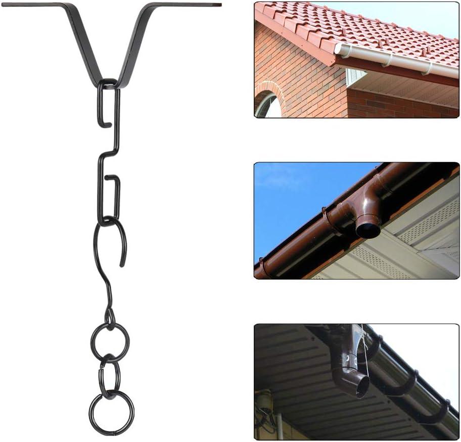 Rain Chain Gutter Adapter Chain Hook Outside Hardware V Shaped Hook Hanger