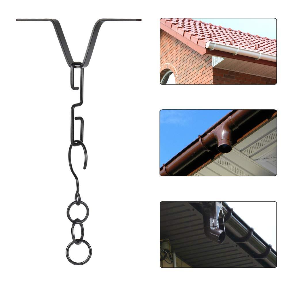 Rain Chain Gutter Adapter Chain Hook Outside Hardware V Shaped Hook Hanger