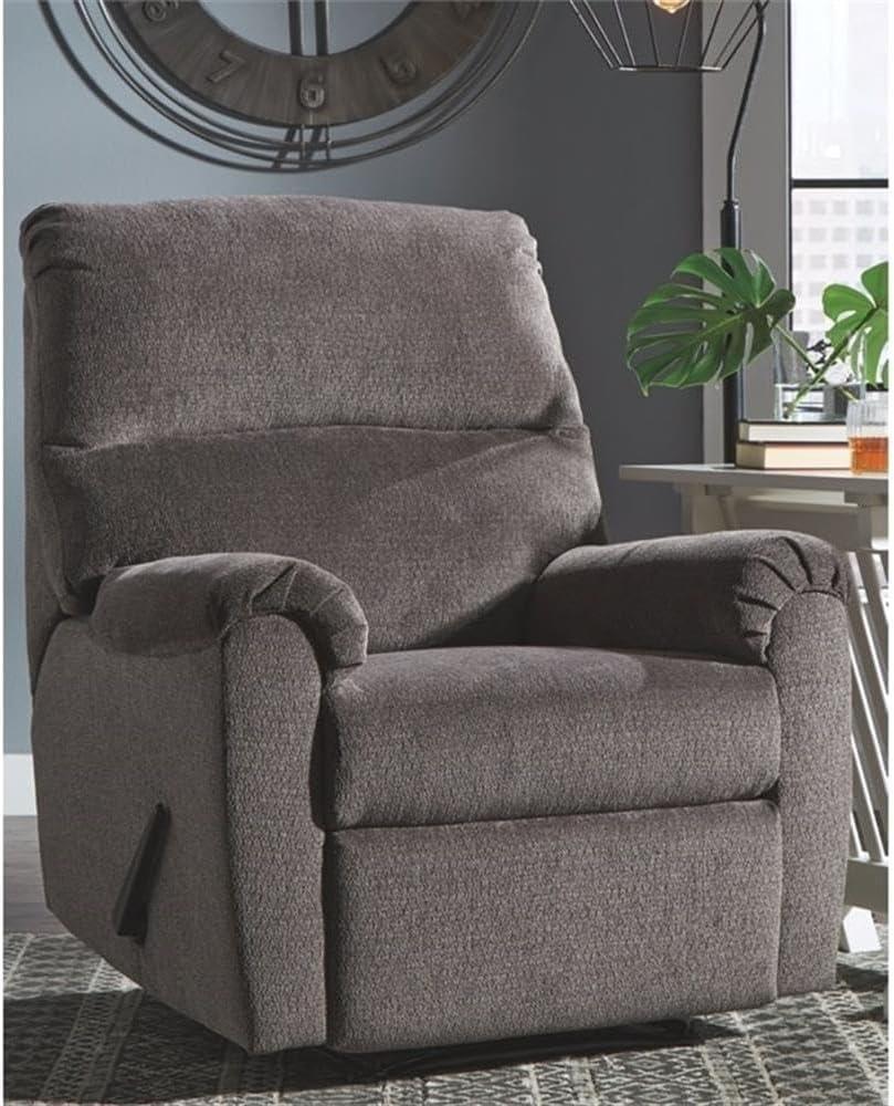 Signature Design by Ashley Nerviano Zero Wall Recliner in Gray