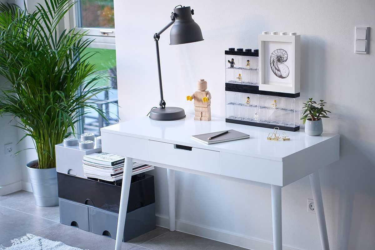 Room Copenhagen Lego Picture Frame - Stackable, Tabletop or Wall Display Photo Frame - Grey