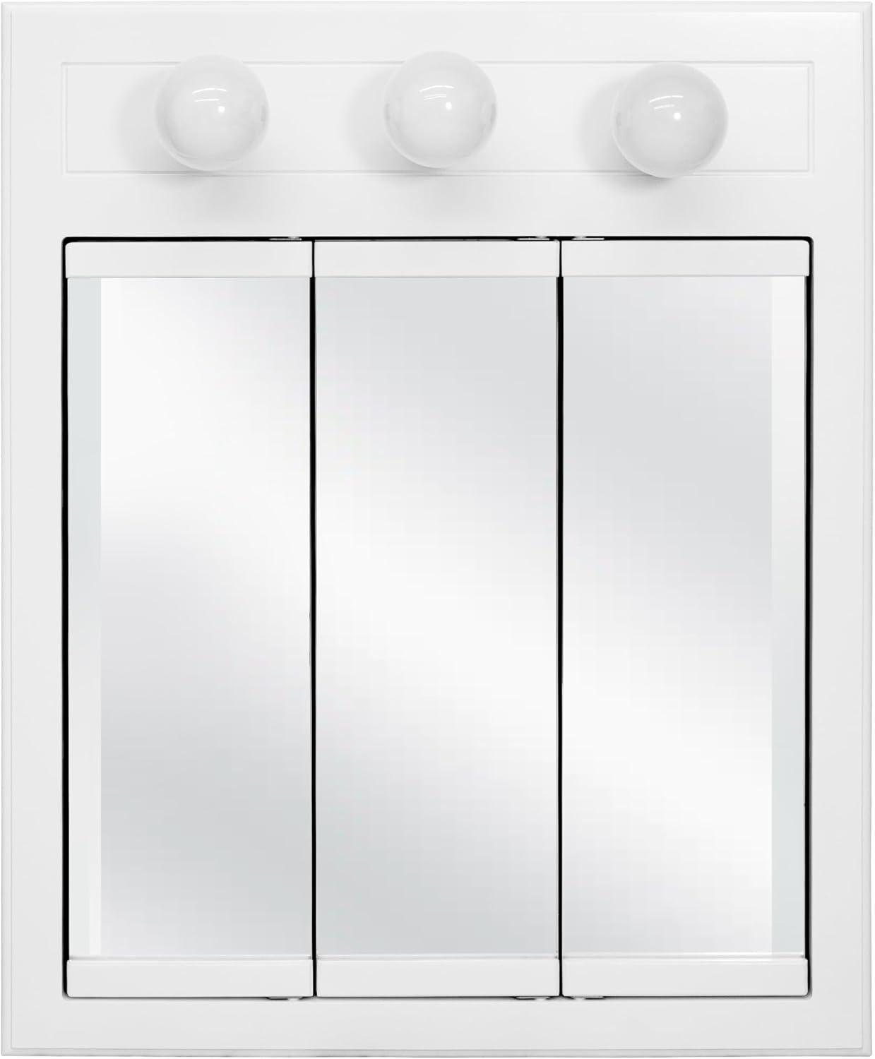 Concord 24-Inch Wood Medicine Cabinet in White Gloss