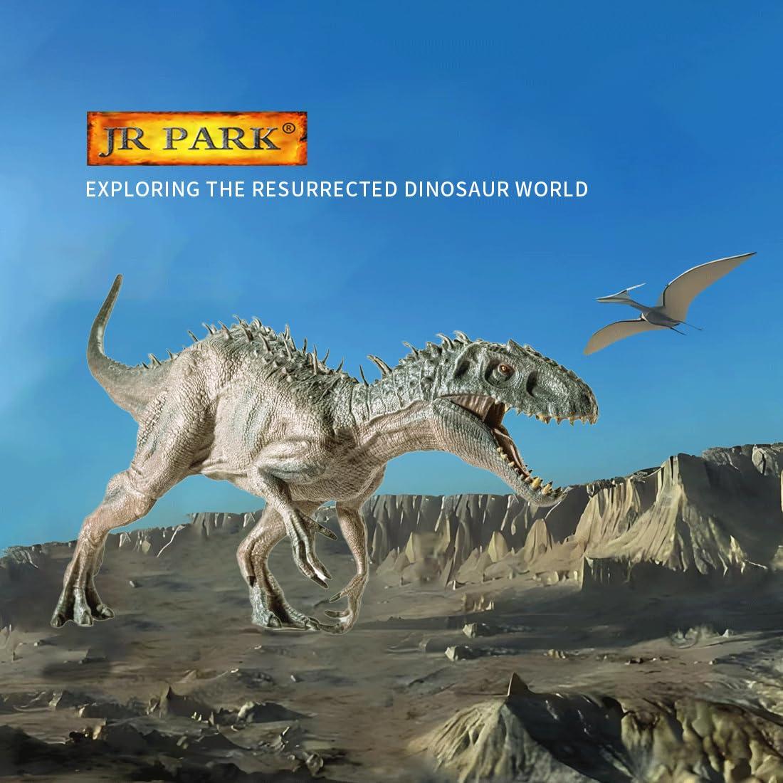 JR PARK Large Dinosaur Toy, 15.7" Figures Realistic Rex with Moveable Jaw, Educational Animal Model for Collector, Fanatics, Birthday Gift