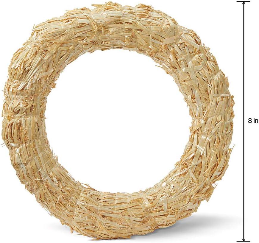Natural Straw 18-Inch Outdoor Floral Wreath Form