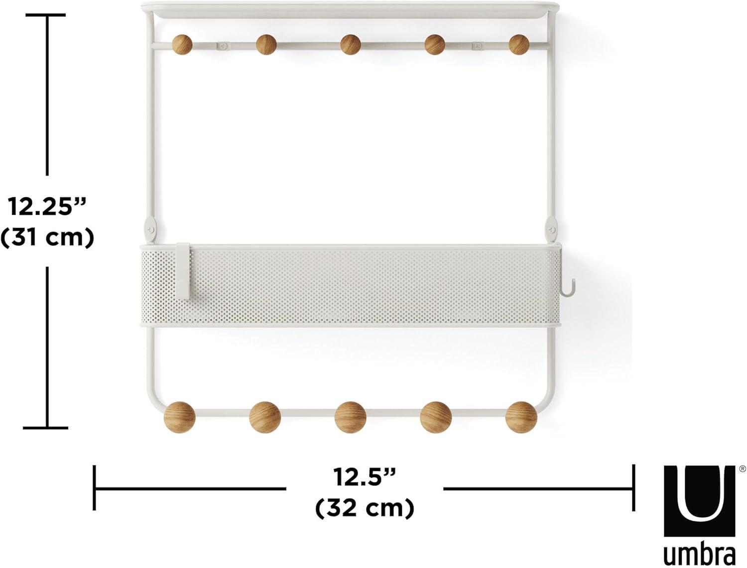 Estique Multi-Hook Wall Shelf