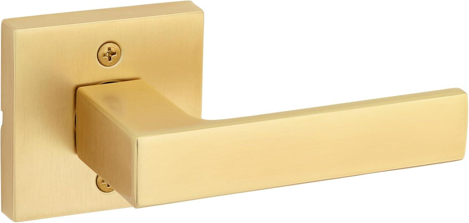 Kwikset 788Salsqt Singapore Non-Turning One-Sided Dummy Door Lever - Brass