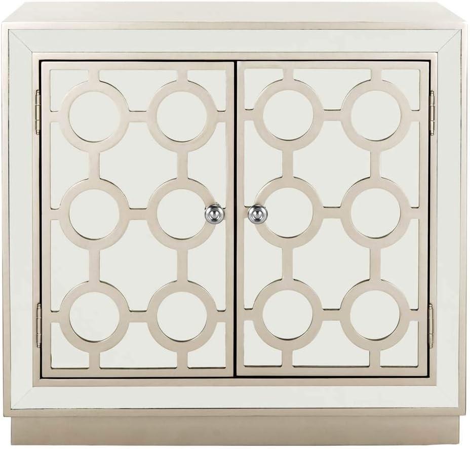 Kaia 2 Door Chest - CHS6404 - Champagne/Mirror - Safavieh