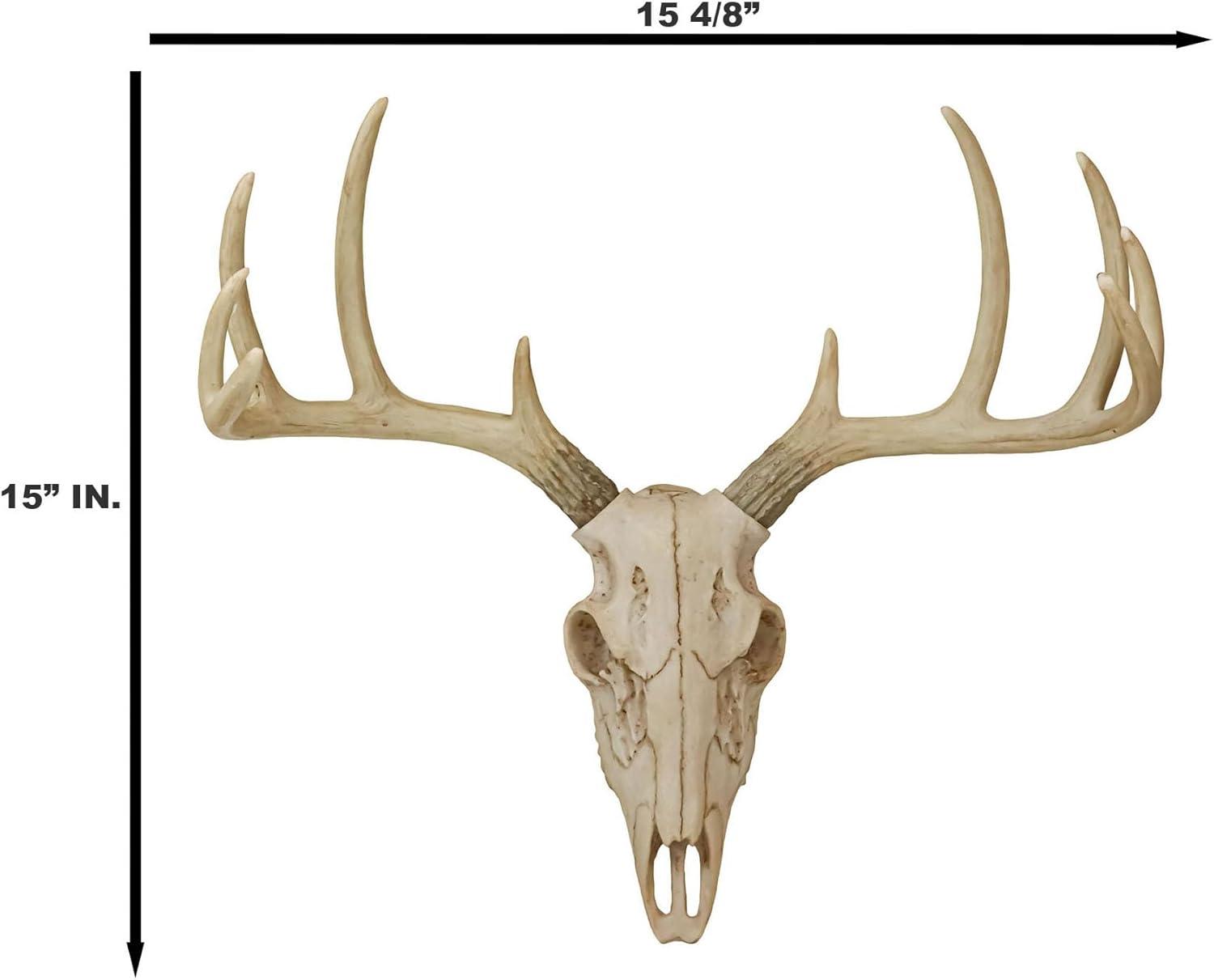 Save 40% • Ebros Gift Rustic Hunter Deer 10 Point Buck Skull