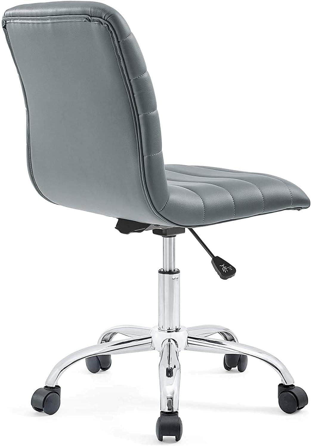 Modway Ripple Armless Mid Back Vinyl Office Chair