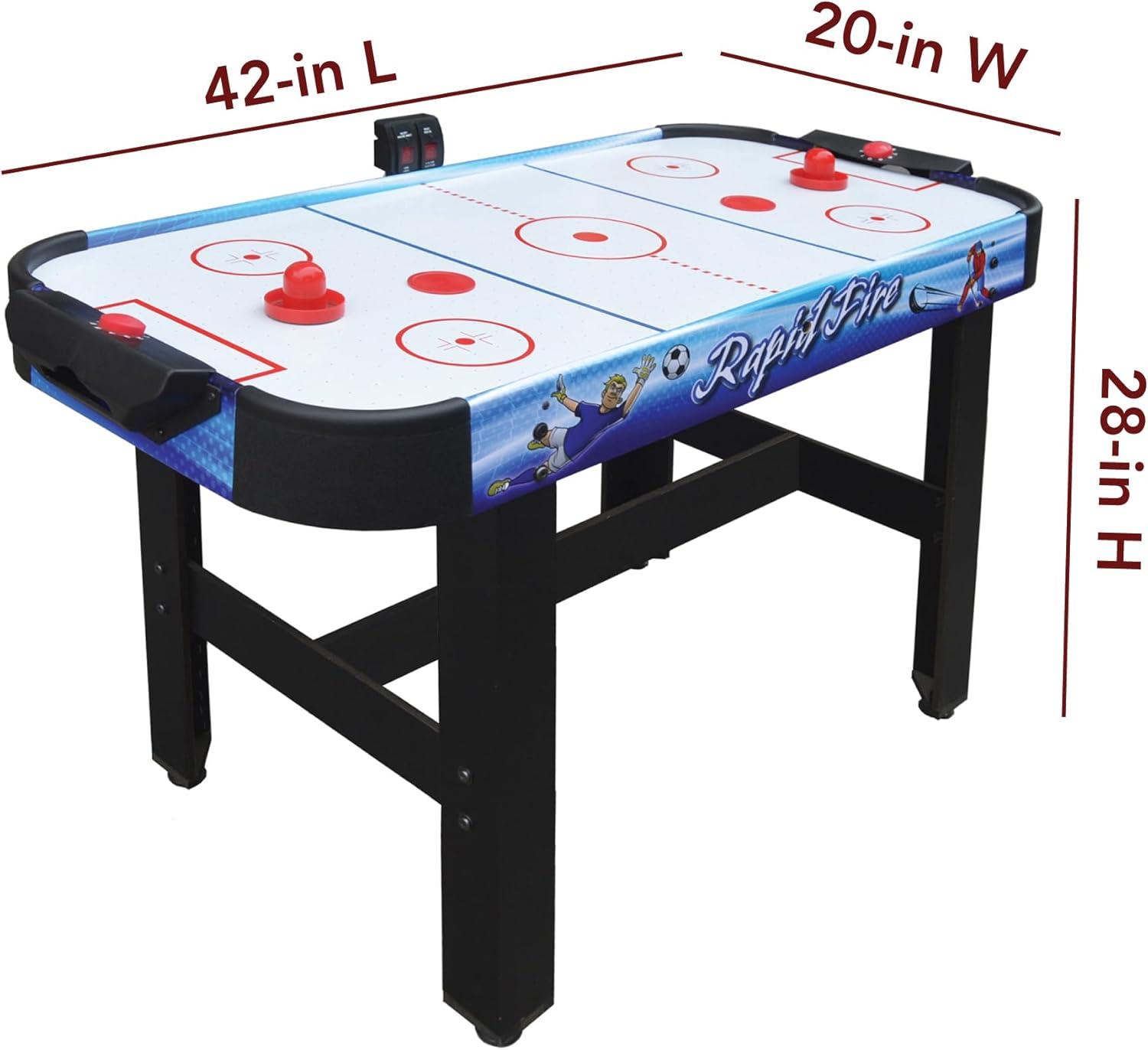 42" Rapid Fire Air Hockey Multi-Game Table