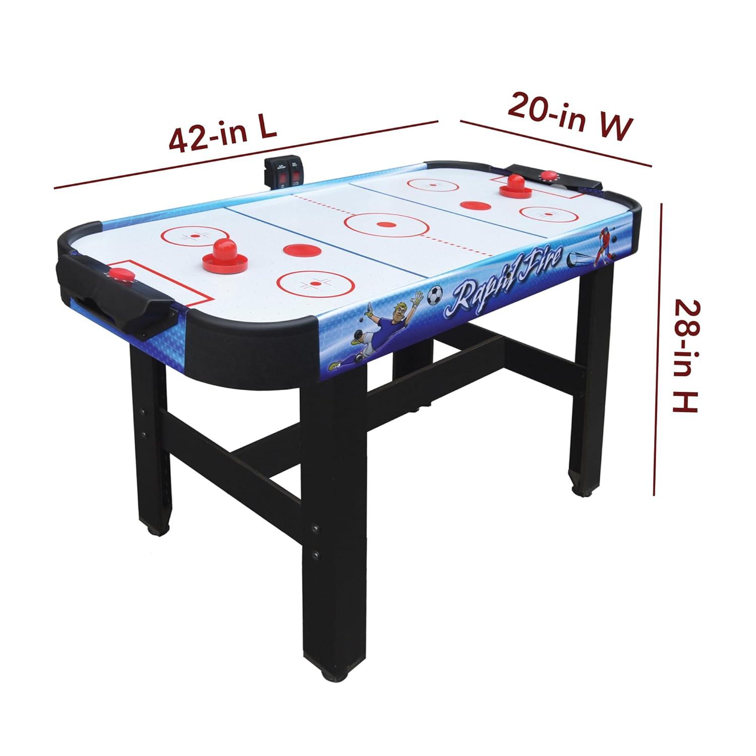 42" Rapid Fire Air Hockey Multi-Game Table