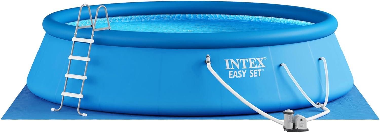 Intex Intex Easy Set Inflatable Kid Swimming Pool with Filter Pump