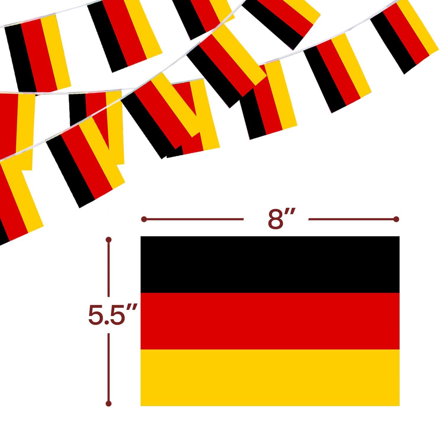 ANLEY Germany String Flag Pennant Flags 33 Feet 38 Flags