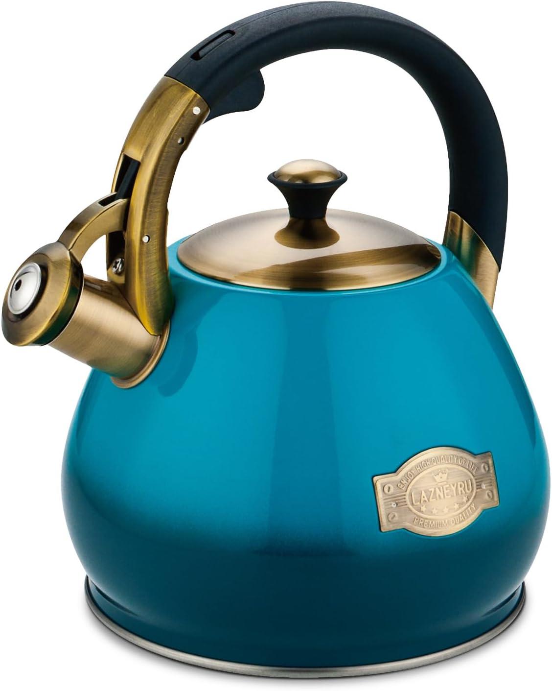 Tea Kettle -3.0 Quart Tea Kettles Stovetop Whistling Teapot Stainless Steel Tea Pots for Stove Top Whistle Tea Pot