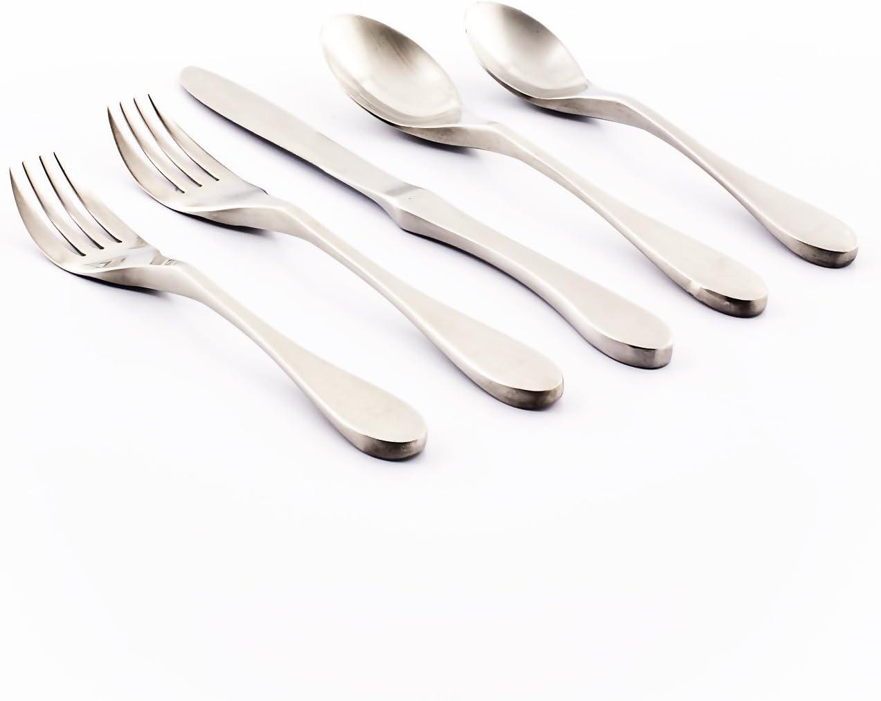 Ergonomic Stainless Steel 20-Piece Flatware Set