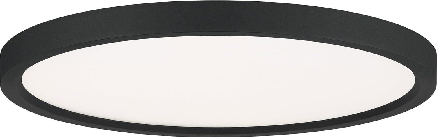 Quoizel Lighting Outskirts 1 - Light Flush Mount in  Earth Black