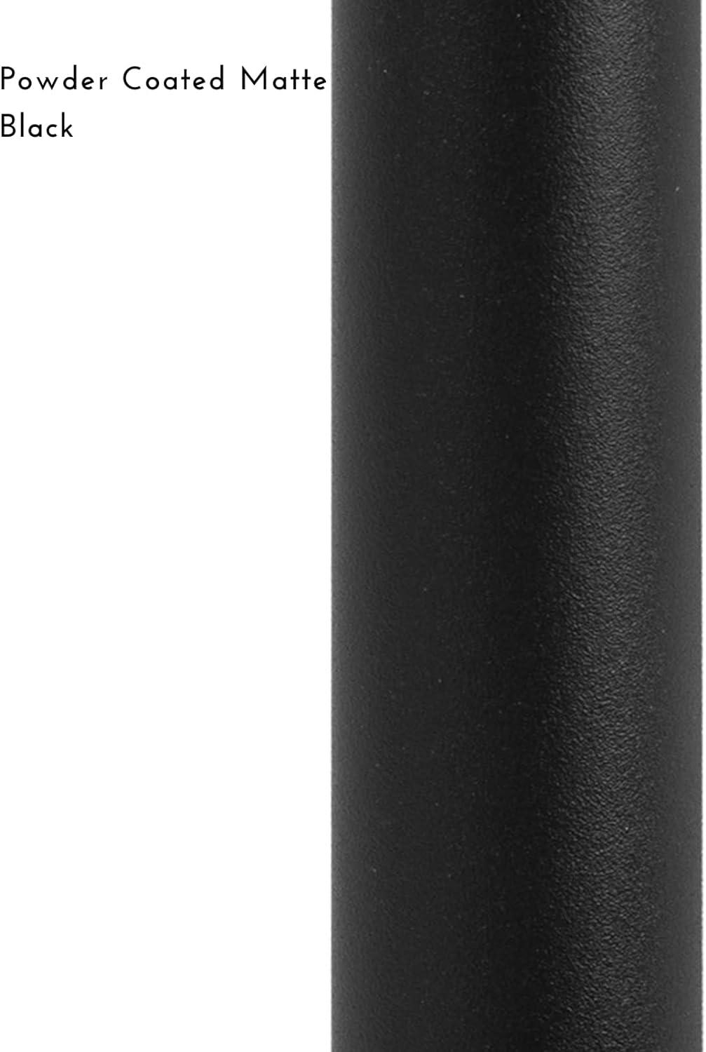 36"x 3/4 Aluminum Deck Balusters - Indoor Outdoor Metal Deck Railing Sprindles - Hollow Round Stair Spindles for Deck Porch - Matte Black Coated 25 Pack